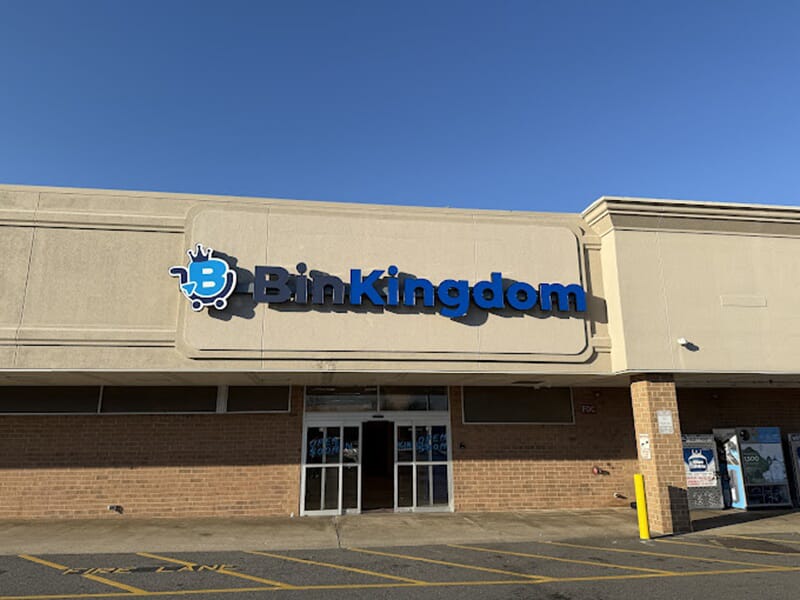 An image of the Bin Kingdom channel letters.